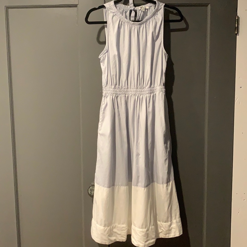 Light blue and white sundress